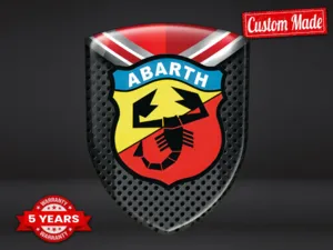 Fiat Abarth Logo Pegatina Pro Máximo Resistente Diseño Elegante